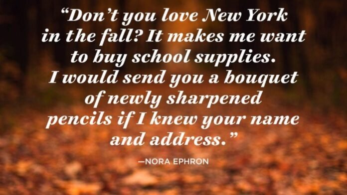 quotes about autumn in new york