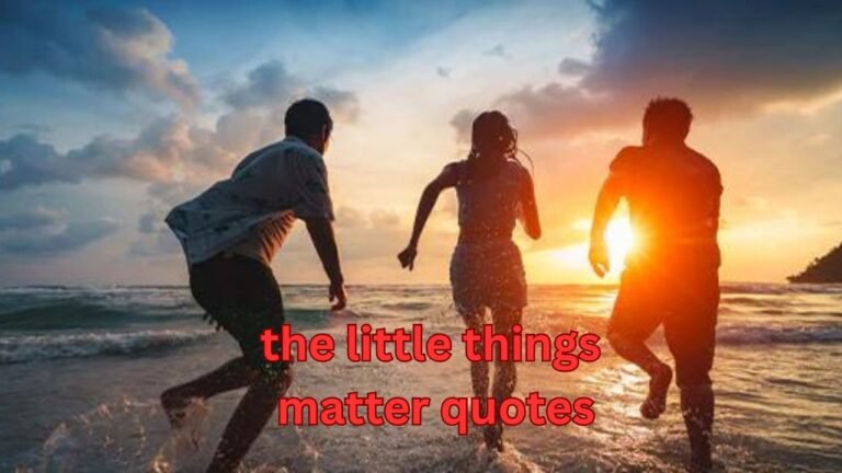 The Profound Wisdom of “The Little Things in Life Matter” Quotes